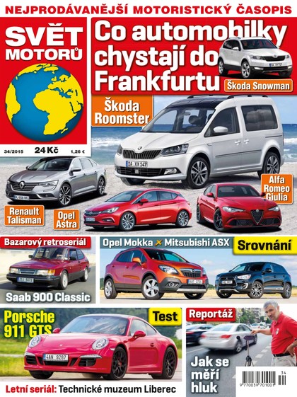 E-magazín Svět motorů - 17.8.2015 - CZECH NEWS CENTER a. s.