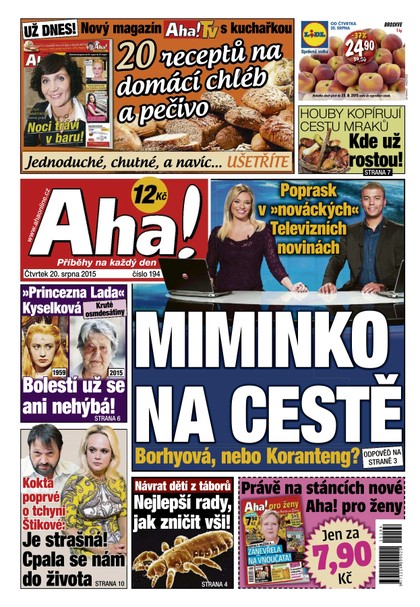 E-magazín AHA! - 20.8.2015 - CZECH NEWS CENTER a. s.