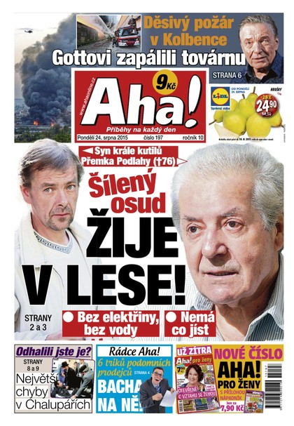 E-magazín AHA! - 24.8.2015 - CZECH NEWS CENTER a. s.