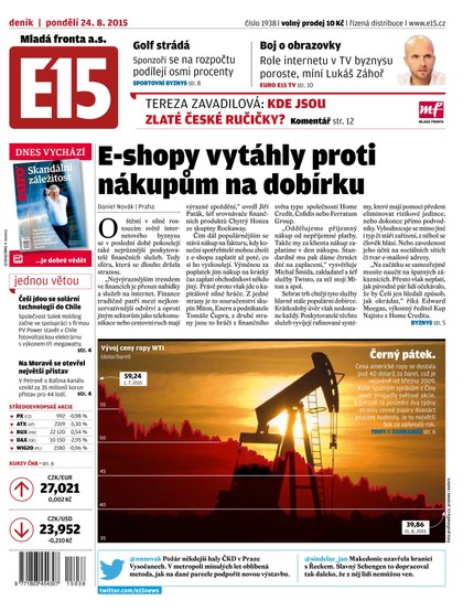 E-magazín E15 24.8.2015 - Czech Media Invest