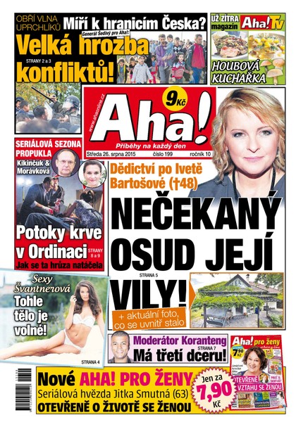 E-magazín AHA! - 26.8.2015 - CZECH NEWS CENTER a. s.