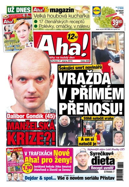 E-magazín AHA! - 27.8.2015 - CZECH NEWS CENTER a. s.