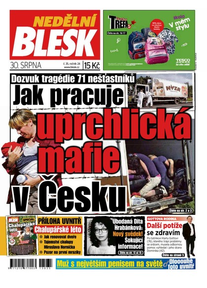 E-magazín Nedělní Blesk - 30.8.2015 - CZECH NEWS CENTER a. s.