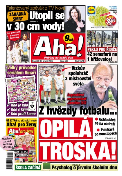 E-magazín AHA! - 31.8.2015 - CZECH NEWS CENTER a. s.