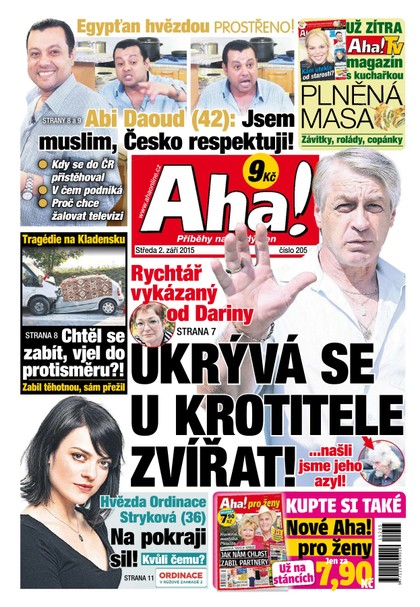 E-magazín AHA! - 2.9.2015 - CZECH NEWS CENTER a. s.