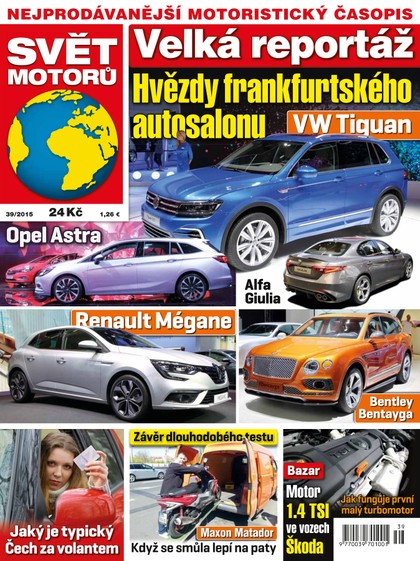 E-magazín Svět motorů - 21.9.2015 - CZECH NEWS CENTER a. s.