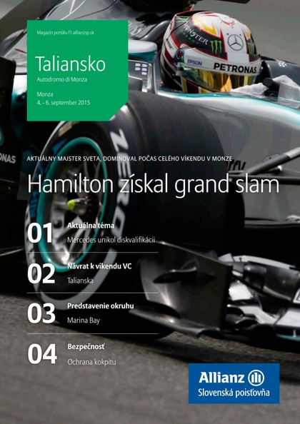 E-magazín Magazín F1 10/2015 - Allianz - Slovenská poisťovňa, a.s.