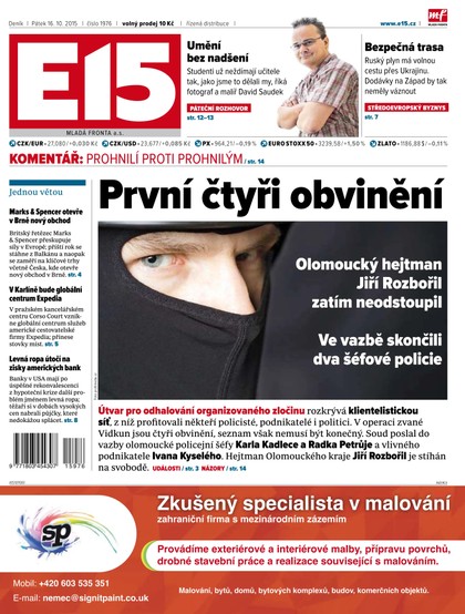 E-magazín E15 16.10.2015 - Czech Media Invest