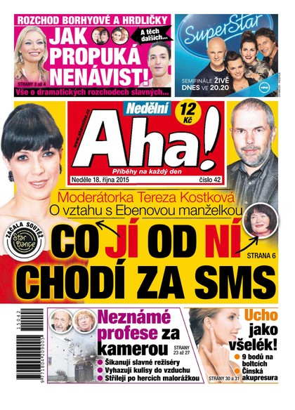 E-magazín Nedělní AHA! - 18.10.2015 - CZECH NEWS CENTER a. s.