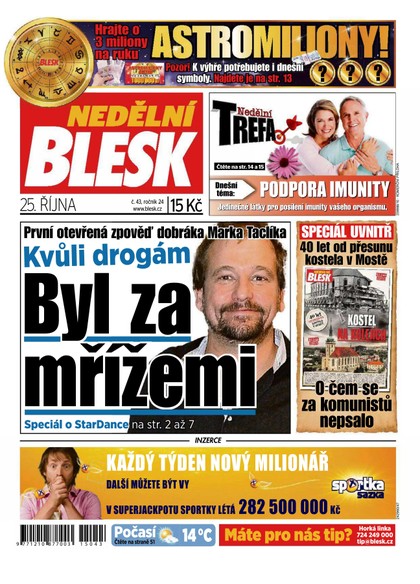 E-magazín Nedělní Blesk - 25.10.2015 - CZECH NEWS CENTER a. s.