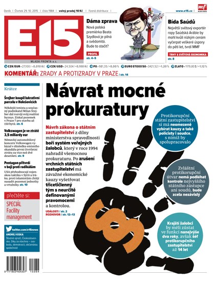 E-magazín E15 29.10.2015 - Czech Media Invest