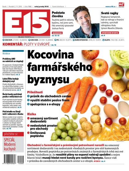 E-magazín E15 2.11.2015 - Czech Media Invest