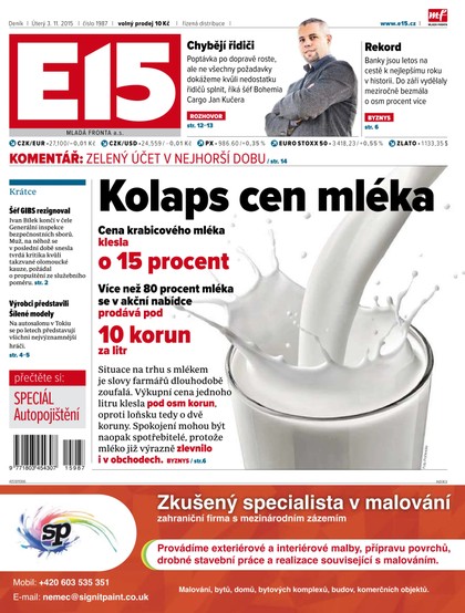 E-magazín E15 3.11.2015 - Czech Media Invest