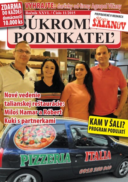 E-magazín Súkromný podnikateľ 11/2015 - Fantázia media, s. r. o.