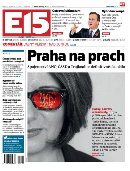 E-magazín E15 11.11.2015 - Czech Media Invest