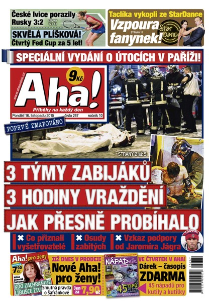 E-magazín AHA! - 16.11.2015 - CZECH NEWS CENTER a. s.