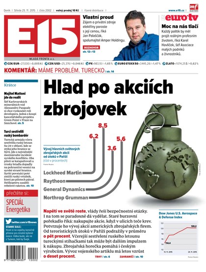 E-magazín E15 25.11.2015 - Czech Media Invest