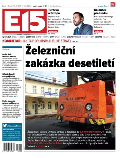 E-magazín E15 30.11.2015 - Czech Media Invest