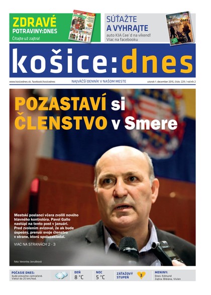 E-magazín košice:dnes 1.12.2015 - KRATKY GLOBAL: PUBLISHING, družstvo