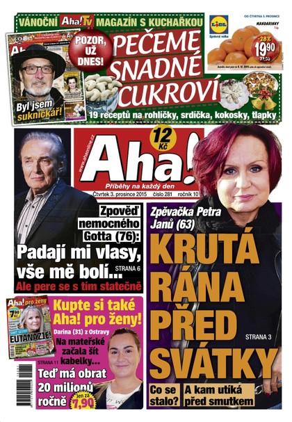 E-magazín AHA! - 3.12.2015 - CZECH NEWS CENTER a. s.