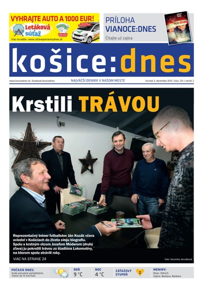 E-magazín košice:dnes 3.12.2015 - KRATKY GLOBAL: PUBLISHING, družstvo