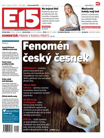 E-magazín E15 4.12.2015 - Czech Media Invest