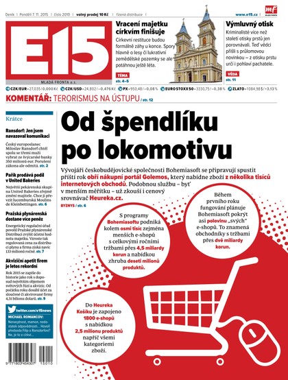 E-magazín E15 7.12.2015 - Czech Media Invest