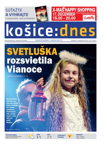 E-magazín košice:dnes 7.12.2015 - KRATKY GLOBAL: PUBLISHING, družstvo