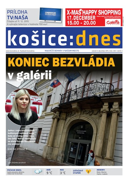 E-magazín košice:dnes 8.12.2015 - KRATKY GLOBAL: PUBLISHING, družstvo