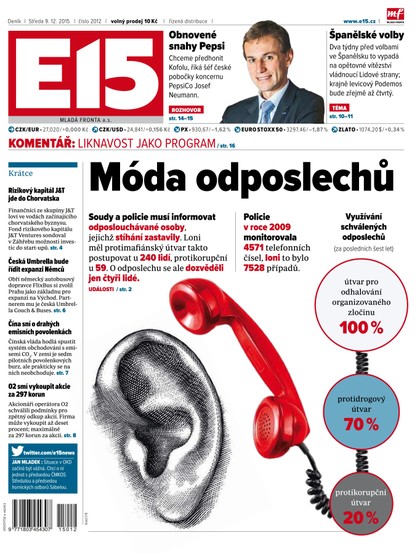 E-magazín E15 9.12.2015 - Czech Media Invest