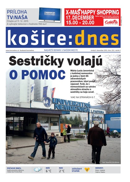 E-magazín košice:dnes, 9.12.2015 - KRATKY GLOBAL: PUBLISHING, družstvo