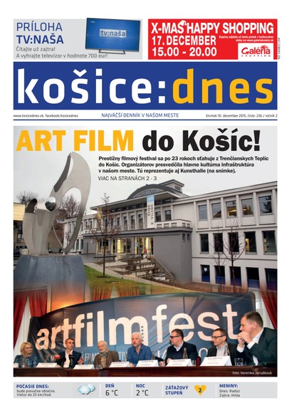 E-magazín košice:dnes 10.12.2015 - KRATKY GLOBAL: PUBLISHING, družstvo