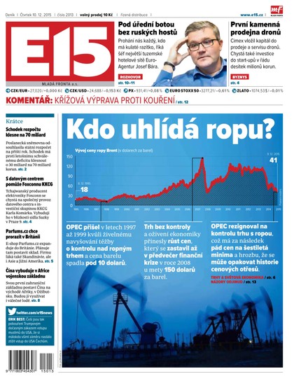 E-magazín E15 10.12.2015 - Czech Media Invest