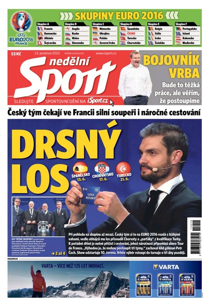 E-magazín Nedělní Sport - 13.12.2015 - CZECH NEWS CENTER a. s.