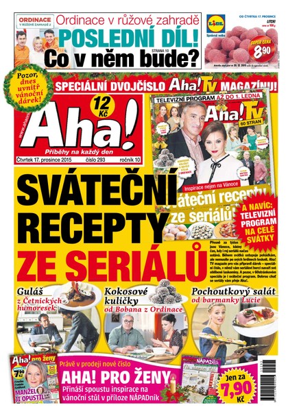 E-magazín AHA! - 17.12.2015 - CZECH NEWS CENTER a. s.