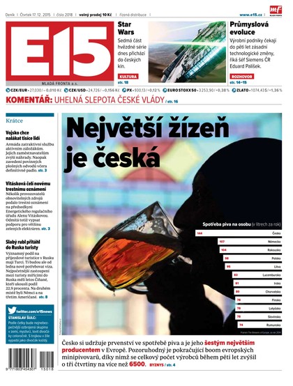 E-magazín E15 17.12.2015 - Czech Media Invest