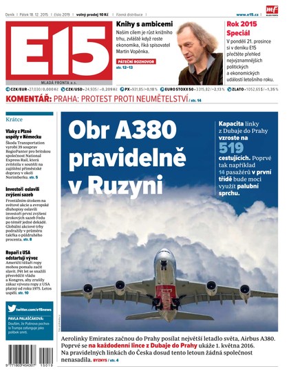 E-magazín E15 18.12.2015 - Czech Media Invest