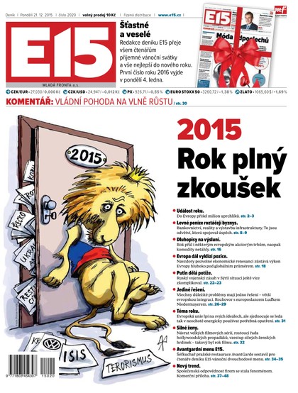 E-magazín E15 21.12.2015 - Czech Media Invest