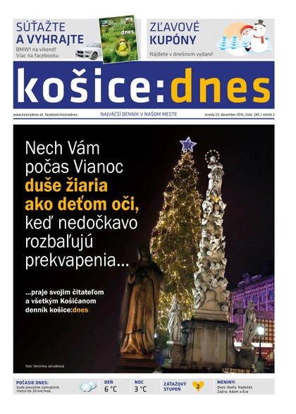 E-magazín košice:dnes 23.12.2015 - KRATKY GLOBAL: PUBLISHING, družstvo