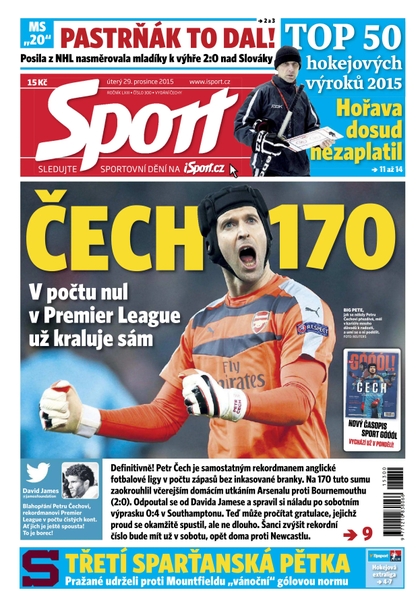 E-magazín Sport - 29.12.2015 - CZECH NEWS CENTER a. s.