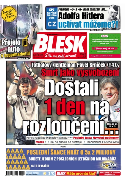 E-magazín Blesk - 30.12.2015 - CZECH NEWS CENTER a. s.
