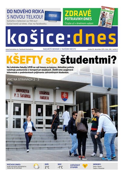 E-magazín košice:dnes 30.12.2015 - KRATKY GLOBAL: PUBLISHING, družstvo