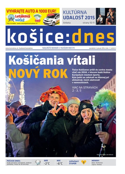 E-magazín košice:dnes 4.1.2016 - KRATKY GLOBAL: PUBLISHING, družstvo