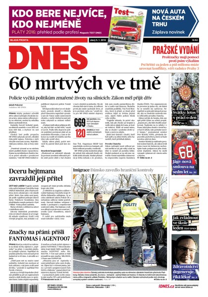 E-magazín MF DNES - 5.1.2016 - MAFRA, a.s.