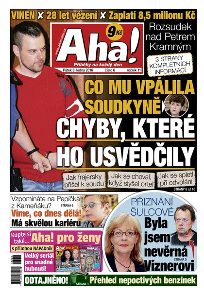 E-magazín AHA! - 8.1.2016 - CZECH NEWS CENTER a. s.