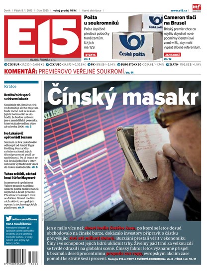 E-magazín E15 8.1.2016 - Czech Media Invest