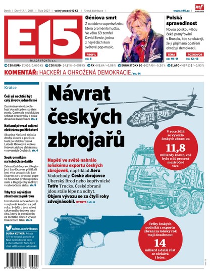 E-magazín E15 12.1.2016 - Czech Media Invest