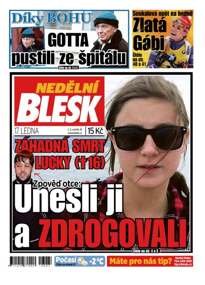 E-magazín Nedělní Blesk - 17.1.2016 - CZECH NEWS CENTER a. s.