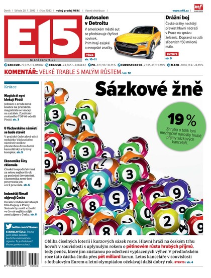 E-magazín E15 20.1.2016 - Czech Media Invest