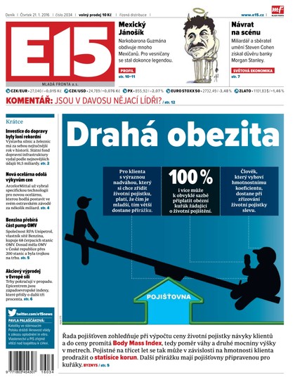 E-magazín E15 21.1.2016 - Czech Media Invest